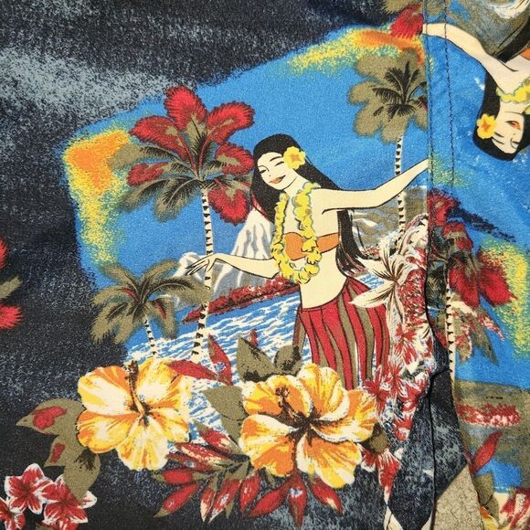 Awesome Faded Glory Aloha Hawaiian Hula Swim Short L - Picture 2 of 7